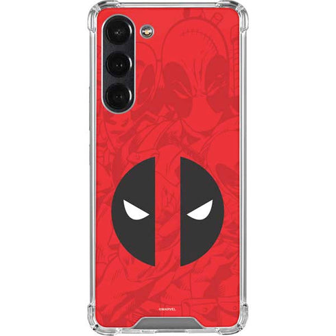 Marvel Deadpool Deadpool Emblem Galaxy S24 FE Clear Case